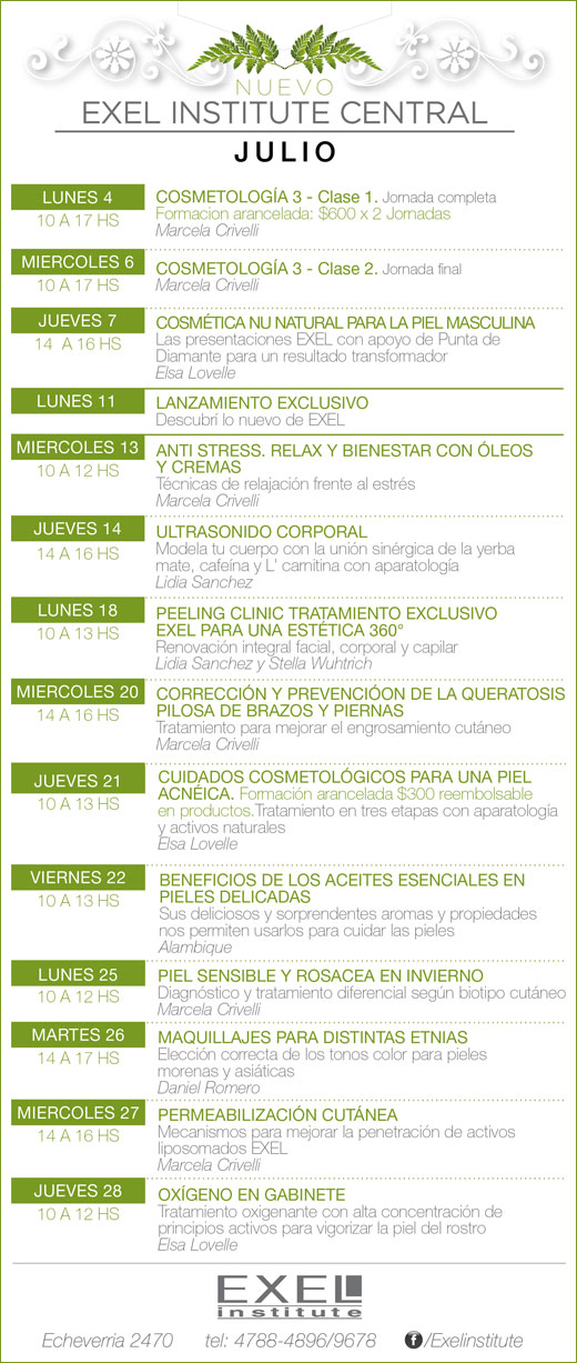 EXEL INSTITUTE CRONO JULIO