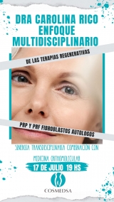 Online >Terapias regenerativas: PRP y PRF fibroblastos autologos
