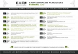 Cronograma de actividades de febrero del Exel Institute