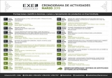 Actividades en Exel Institute: cronograma de marzo
