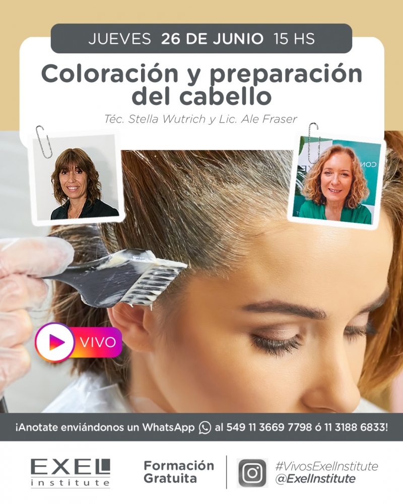 Vivo Instagram > Coloración y preparación del cabello